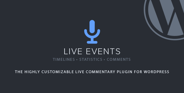 Live Events WordPress Plugin v.1.3.3 插件下载
