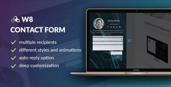 W8 Contact Form v.1.5.9 – WordPress 联系表格插件下载