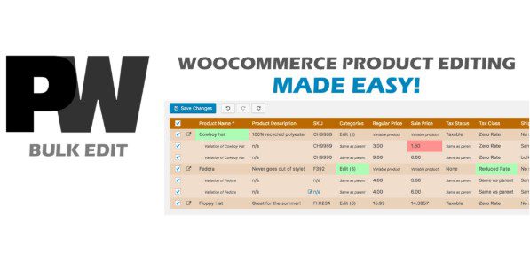 Pimwick WooCommerce Bulk Edit Pro v3.29.0 批量编辑产品参数插件下载