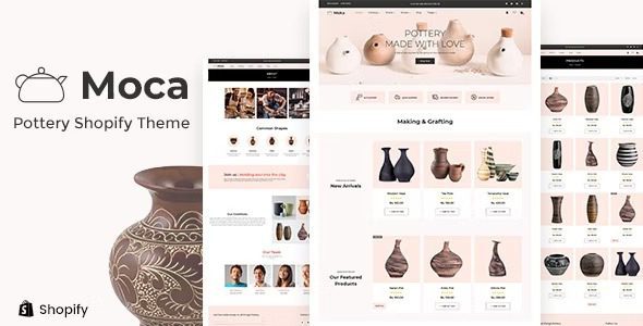 Moca Ceramic Pots, Handmade Artist Shopify-May 6, 2023 主题下载