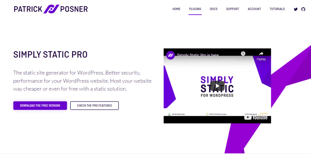 Simply Static Pro v2.1.6.1 静态站点网页静态化插件下载