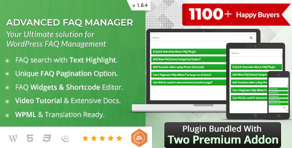 BWL Advanced FAQ Manager v3.0.5 +addons FAQ常见问题管理插件下载