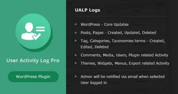 User Activity Log PRO for WordPress v2.3.5 用户行为追踪插件下载