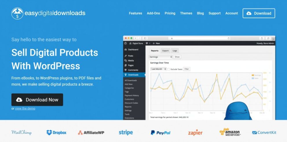 Easy Digital Downloads Pro v3.7.1（核心插件）虚拟产品销售插件下载
