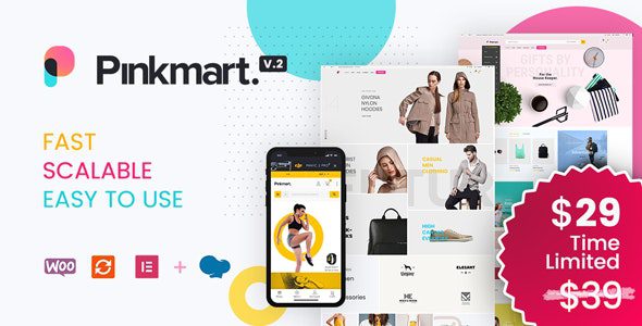 Pinkmart v4.7.5 – WooCommerce 的 AJAX 主题下载