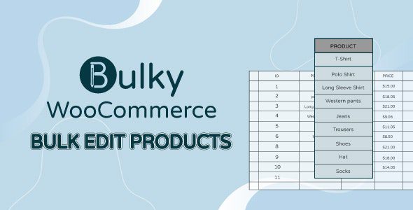 Bulky v1.4.3 – WooCommerce 批量编辑产品、订单、优惠券插件下载