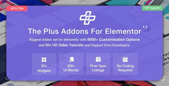 The Plus v6.5.3 Elementor Page Builder 的插件下载