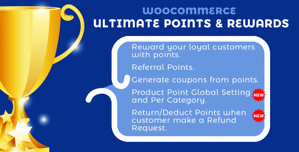 WooCommerce Ultimate Points and Rewards v3.5.0 网站积分奖励插件下载