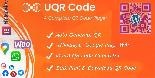 U QR Code Generator for WordPress v2.1.3 二维码生成器插件下载