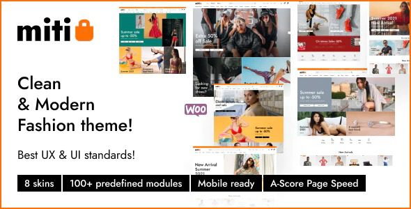 Miti v.1.1.6 Elementor 时尚 WooCommerce 主题下载
