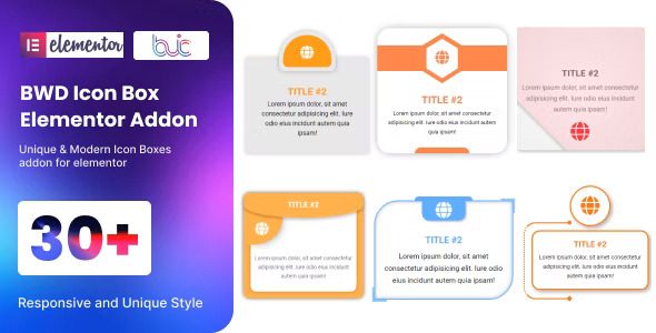 BWD Icon Box addon for elementor v1.0 图标插件下载