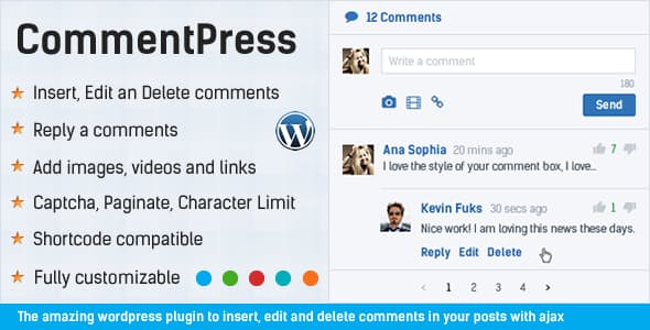 CommentPress v.2.8.1 – 用于 WP 的 Ajax 评论、插入、编辑和删除评论插件下载