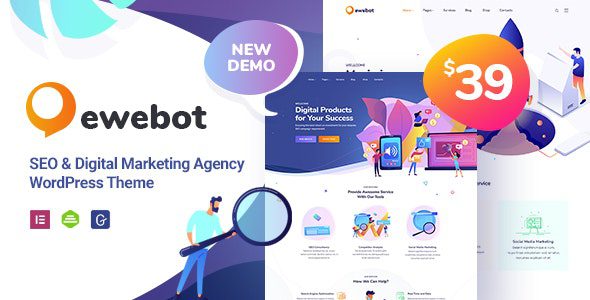 Ewebot v3.2.4 – SEO数字营销机构主题下载