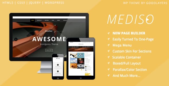Mediso v1.4.6 企业一页博客主题下载
