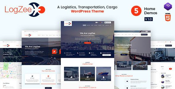 Logzee v1.3 – 物流、运输、货运 WordPress 主题下载