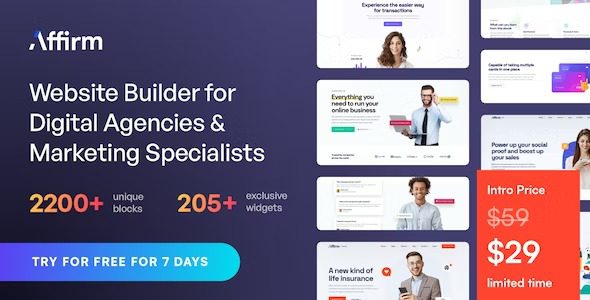 Affirm v4.4.2 营销和数字代理 WordPress 主题下载
