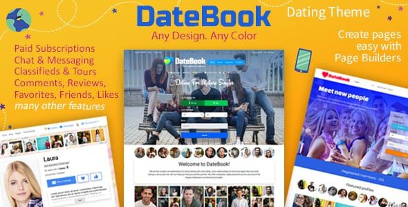 DateBook v5.0.8 –约会 WordPress 主题下载