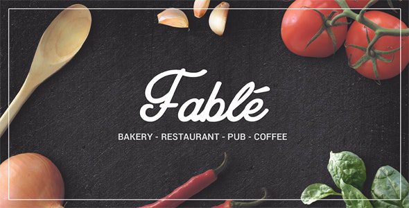 Fable v1.4.5  – 食品、面包咖啡店酒吧WordPress主题下载
