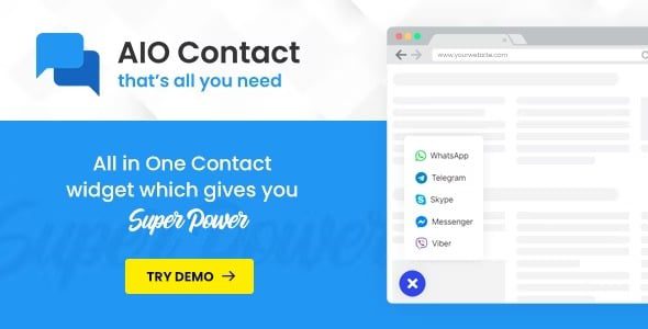 AIO Contact v3.1.0 – 多合一联系小部件插件下载