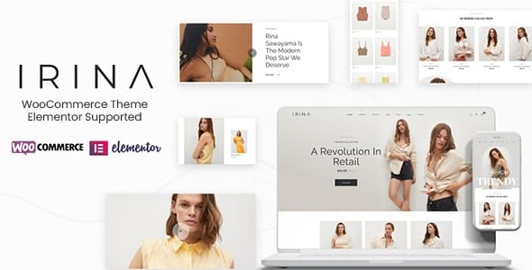 IRINA v2.1.2 Elementor WooCommerce 主题下载