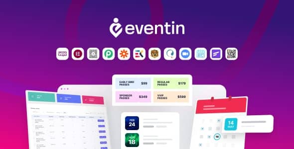 Event Manager WordPress Plugin v4.1.20 Eventin Pro 活动管理和门票销售插件下载