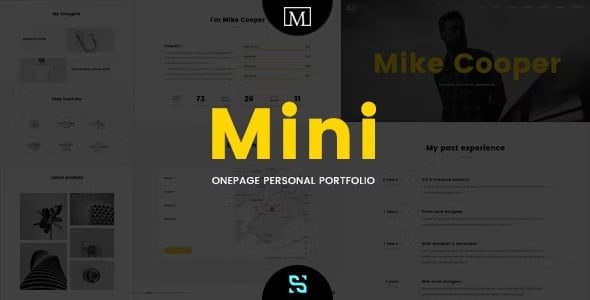 Mini v.1.6.9 – Onepage 个人作品集主题下载