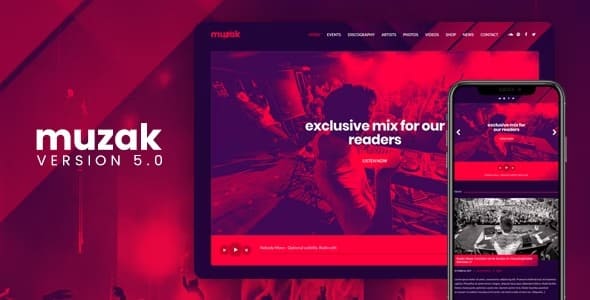 Muzak v5.6.1 – 音乐 WordPress 主题下载
