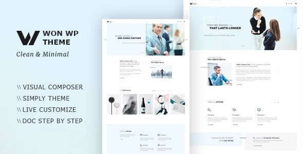 WON v1.2.2 最小的 创意WordPress 主题下载