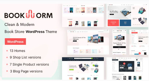 Bookworm – v1.3.5 书店woocommerce主题下载