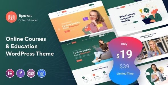 Epora v.1.0.6 在线课程和教育 WordPress 主题下载