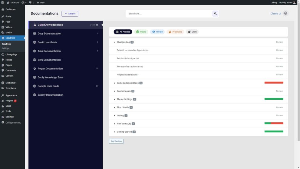 EazyDocs Pro (Premium) v2.14.2 产品文档创建插件下载