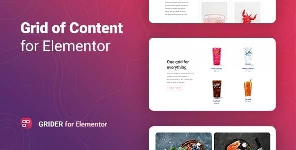 Grider v1.0.9 – Elementor 的内容和产品Grid网格布局插件下载