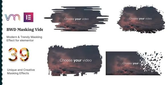 BWD Masking Video for Elementor v1.0 Elementor视频遮盖插件下载