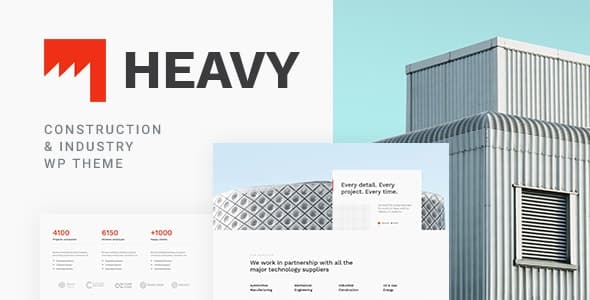 Heavy v1.2.1 建筑和工业 WordPress 主题下载