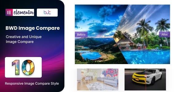 BWD Image Compare for elementor 1.0 图片对比插件下载