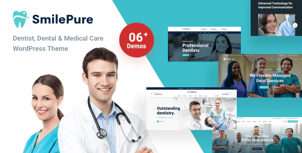 SmilePure v1.8.9 牙科和医疗保健 WordPress 主题下载