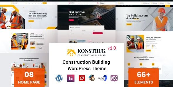 Konstruk v1.0.6 建筑业WordPress主题下载