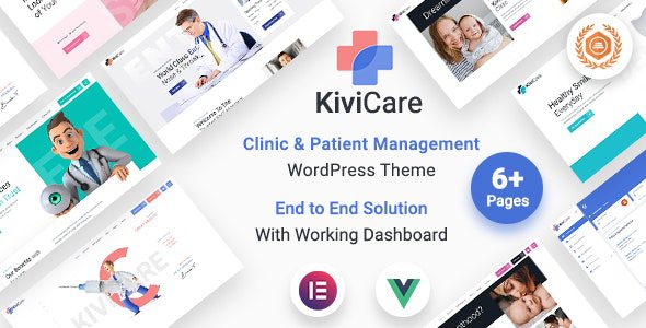 KiviCare Theme v2.2.7 医疗诊所&病人管理WordPress主题下载