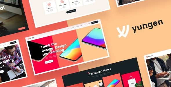 Yungen v1.0.6 现代数字机构商业WordPress主题下载