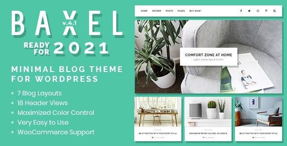 Baxel v5.0.12 – WordPress主题的极简博客主题下载