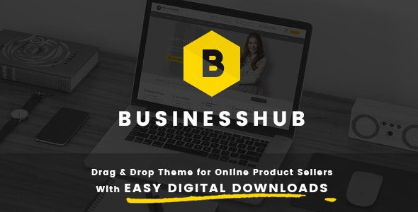 Business Hub Responsive WordPress Theme For Online v1.1.9 虚拟数字产品销售主题下载