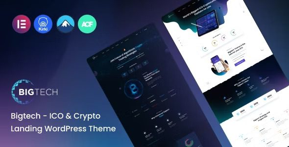 Bigtech v1.0.0 ICO数字加密货币WordPress 主题下载