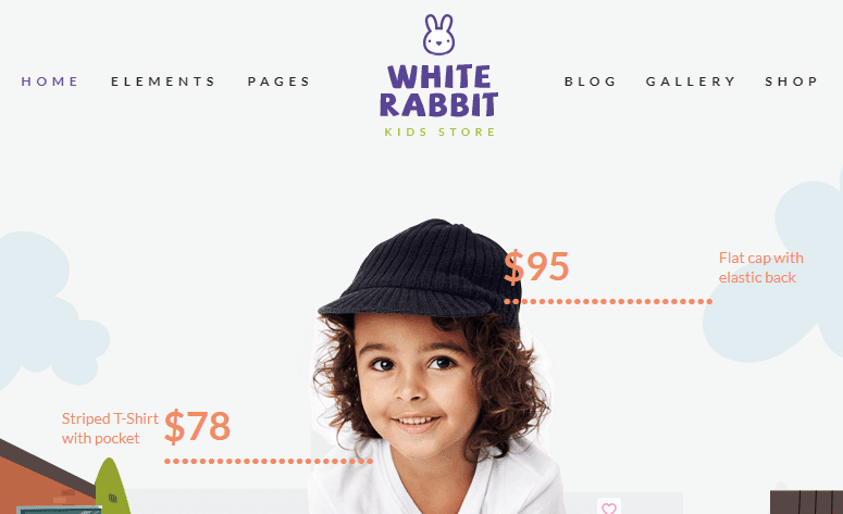 White Rabbit v1.3.8.1 儿童玩具和童装店主题下载