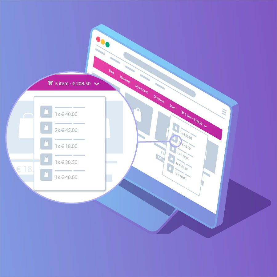 WooCommerce Menu Cart Pro v4.0.1 电子商务菜单插件下载