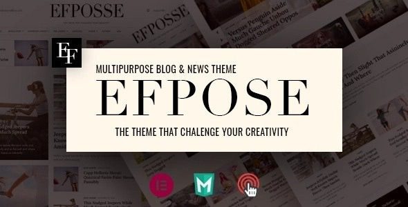 Efpose v2.1.6 – 多用途博客和报纸主题下载