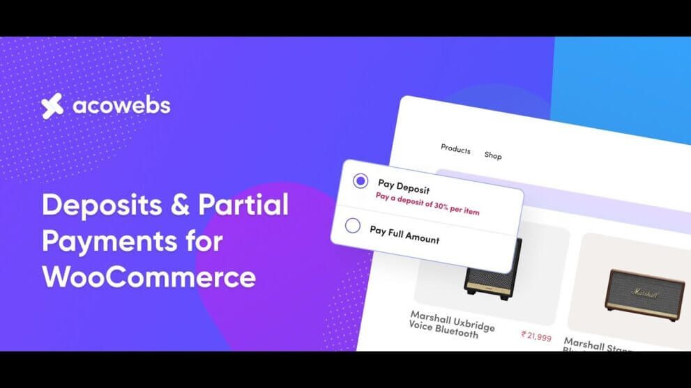 WooCommerce Deposits &a Partial Payments v3.1.10 部分付款或存款插件下载
