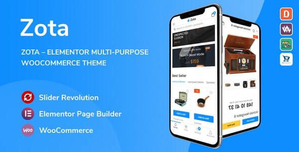Zota v1.3.21 – Elementor 多用途 WooCommerce 主题下载