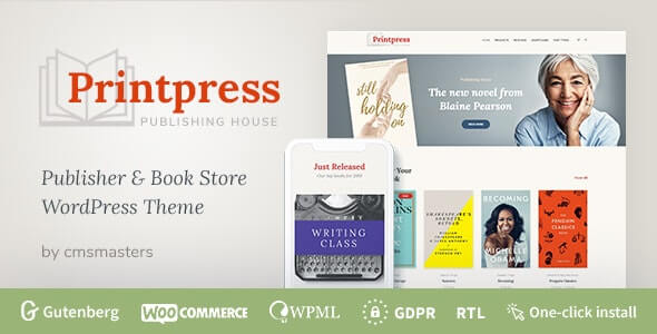 Printpress v1.2.8 图书出版 WordPress 主题下载