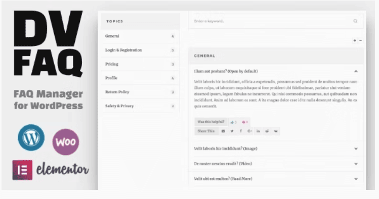 DV FAQ v1.3.2 – 高级 WordPress 常见问题解答插件下载