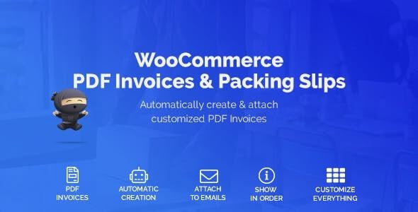 PDF Invoices & Packing Slips for WooCommerce – Professional v1.7.4 pdf发票插件下载